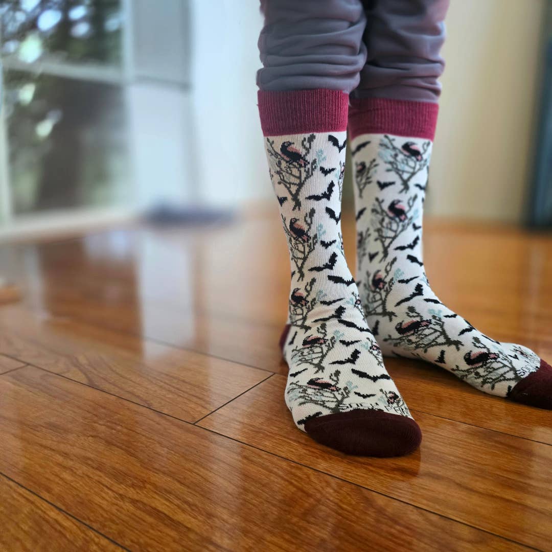 Sock Panda - Wholesale Sokken - Dames - Verfijnde Bat & Birds sokken - (medium voor volwassenen)1