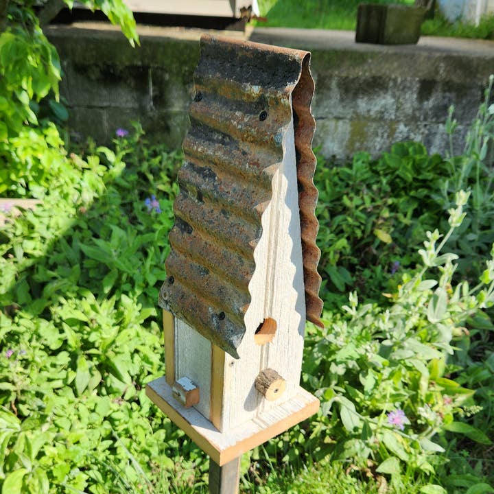 Flying Heart Threads - Wholesale Bird House - Rustic Reclaimed Barnwood Large Church0