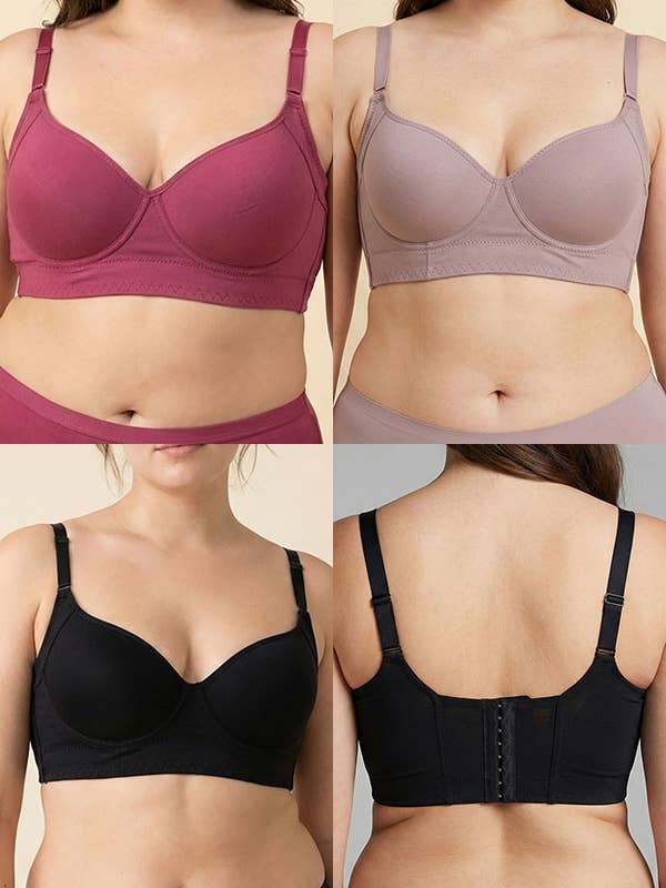 Full Support Bygel-BH – 8-hakars bakstängning-90081-BRA-3 för wholesale av Best Underwear Line