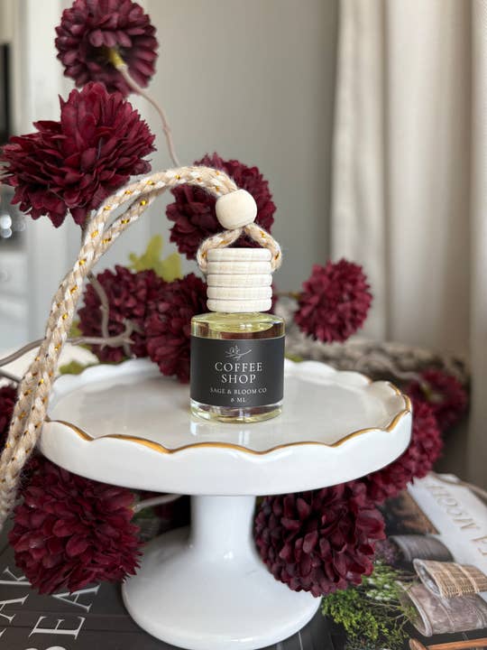 Coffee Shop Car Diffuser for wholesale by Sage and Bloom Co