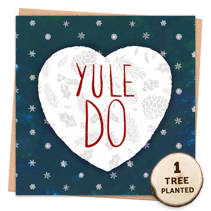 Zero Waste Christmas Card & Eco Friendly Seed Gift. Yule Do for wholesale by 1 Tree Cards