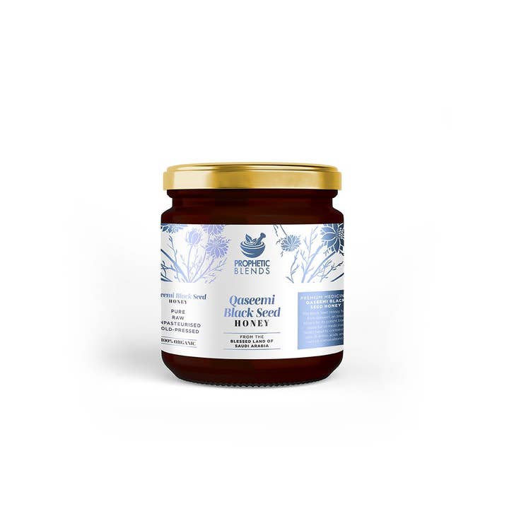 Prophetic Blends – wholesale Honey – Qaseemi Raw Black Seed Honey1
