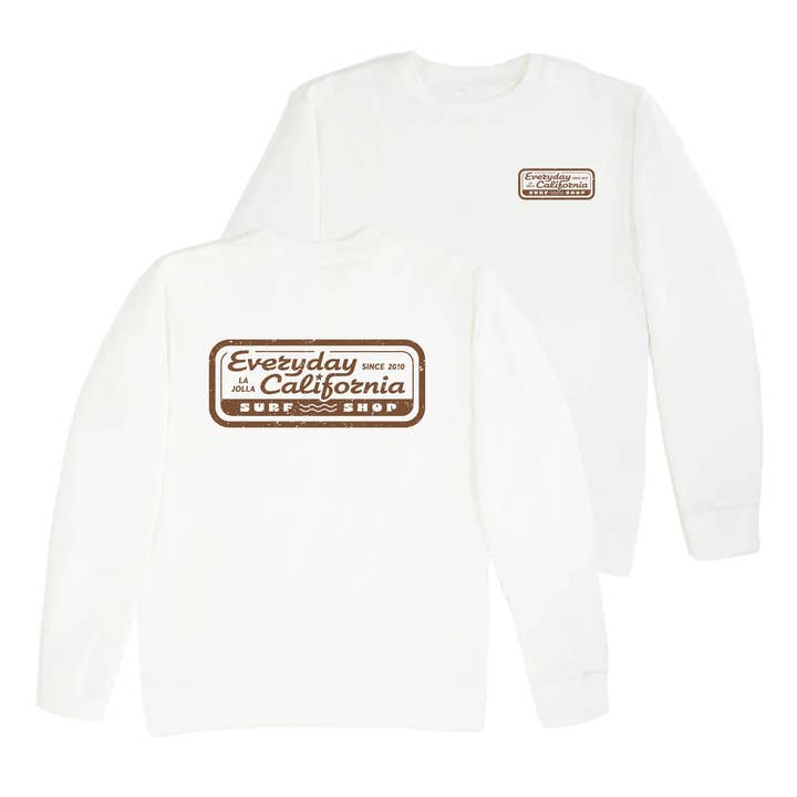 Surf Shop Crewneck - Everyday California Graphic Logo Crew for wholesale by Everyday California