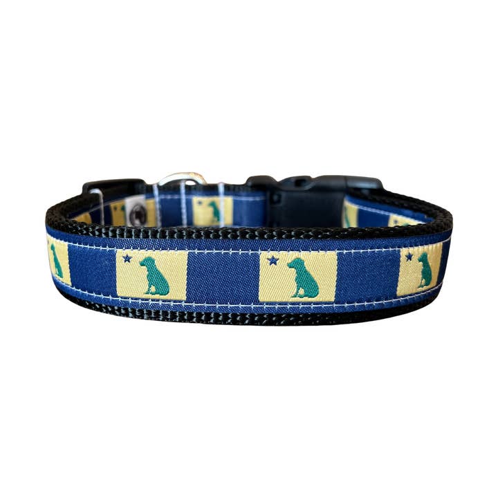 Hund 1901 Maine Flag Halsbånd - Blå for engroshandel hos The Maine Pooch LLC