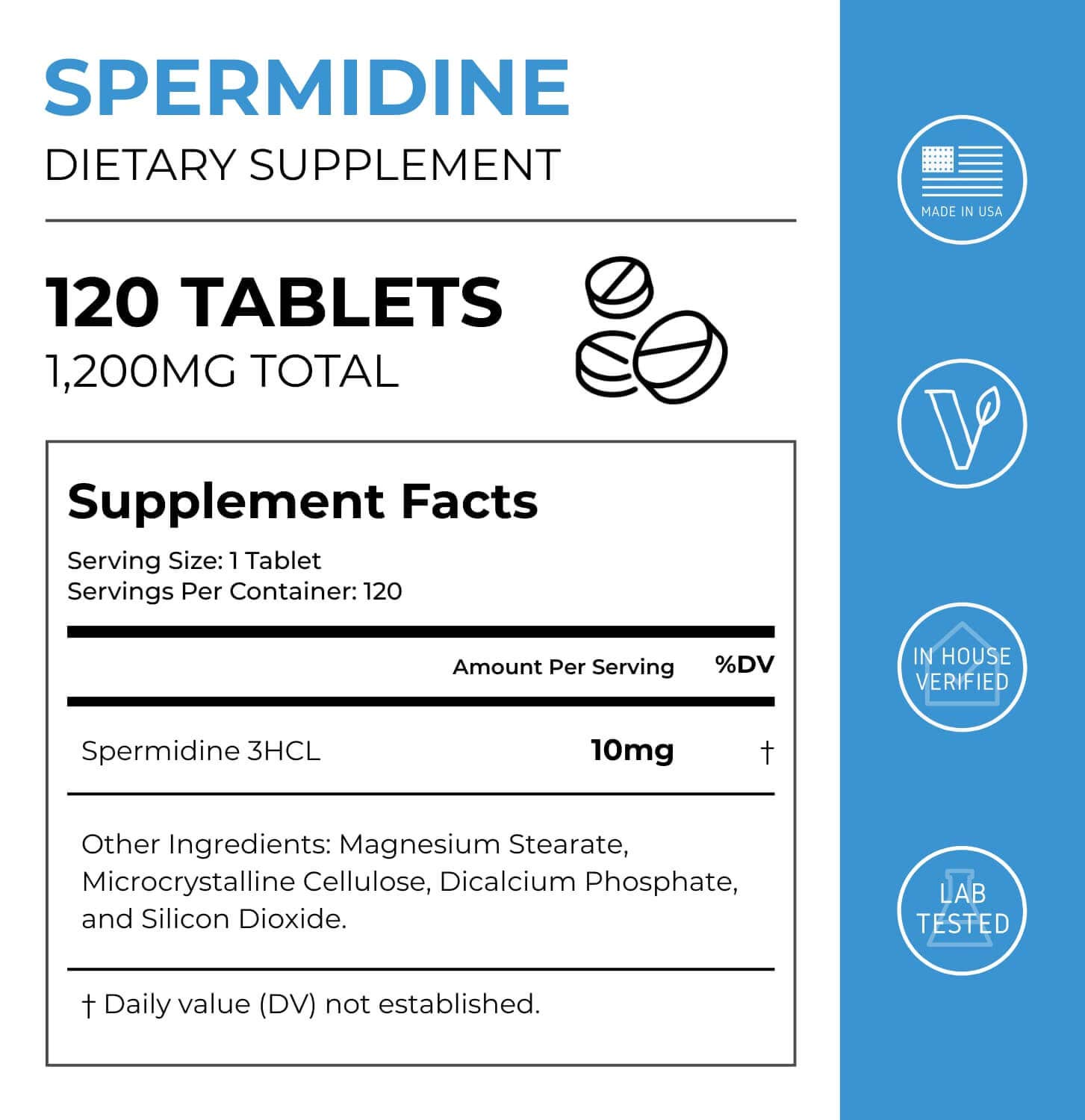 Neurogan Health - Vendita all'ingrosso Vitamine/integratori orali - Compresse di spermidina1