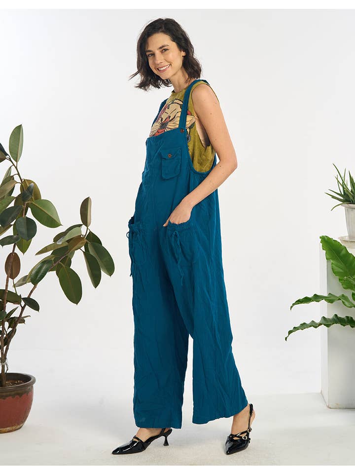 Kathmandu Imports - Wholesale Jumpsuit - Women's - WOMENS CLOTHING-COTTON JUMPSUIT (KT-1571)