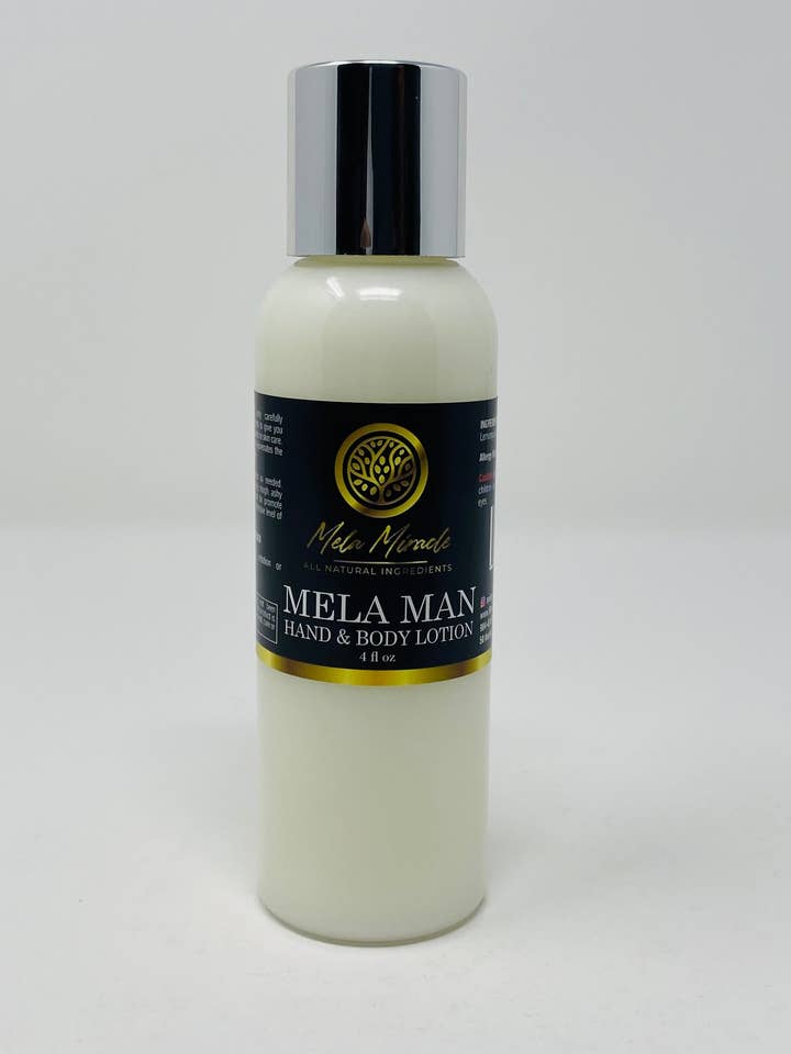 Mela Man Hand & Body Lotion for wholesale by Mela Miracle