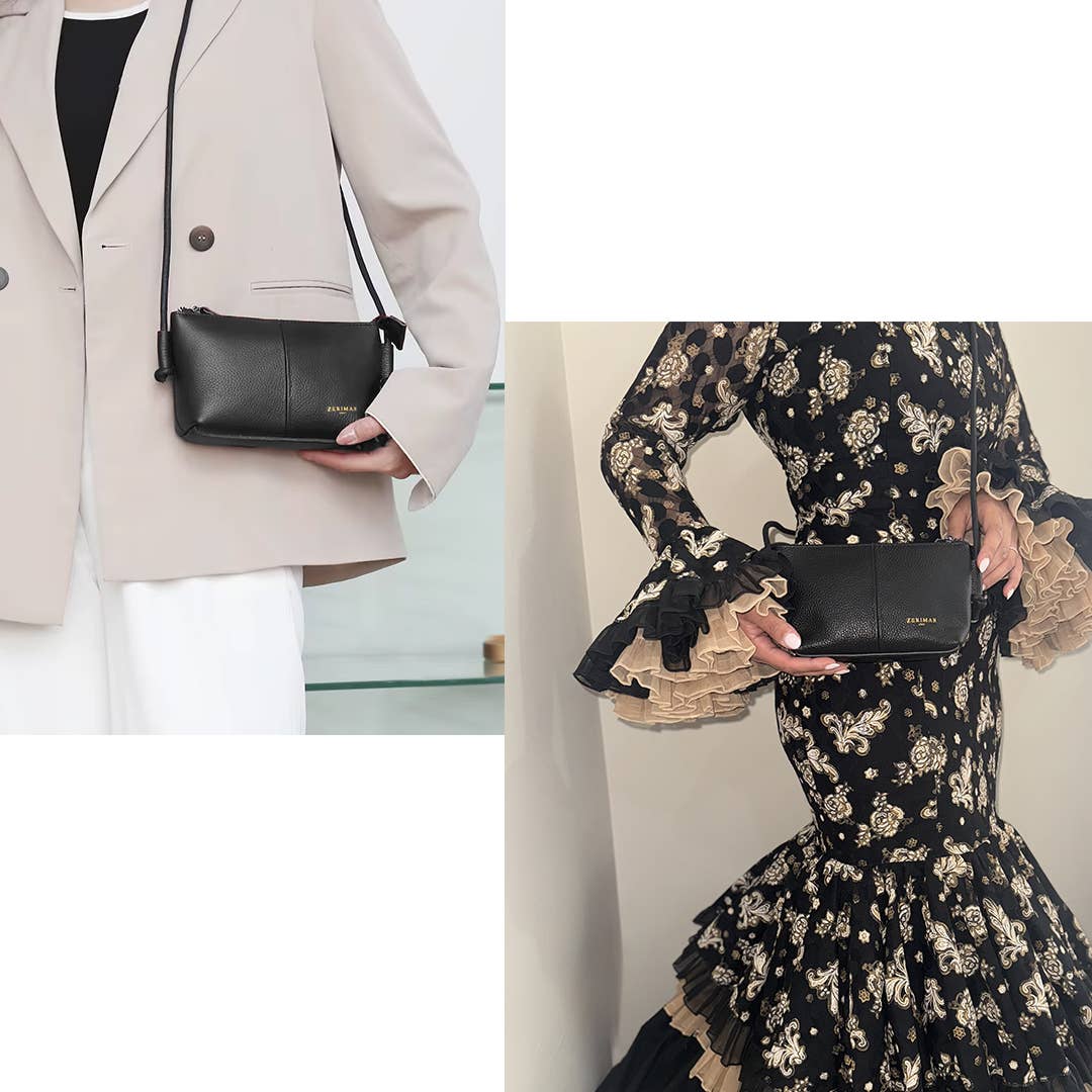 Negro Zerimar Women's Leather Bag - Exclusive and Casual Engraved  for wholesale on Faire2