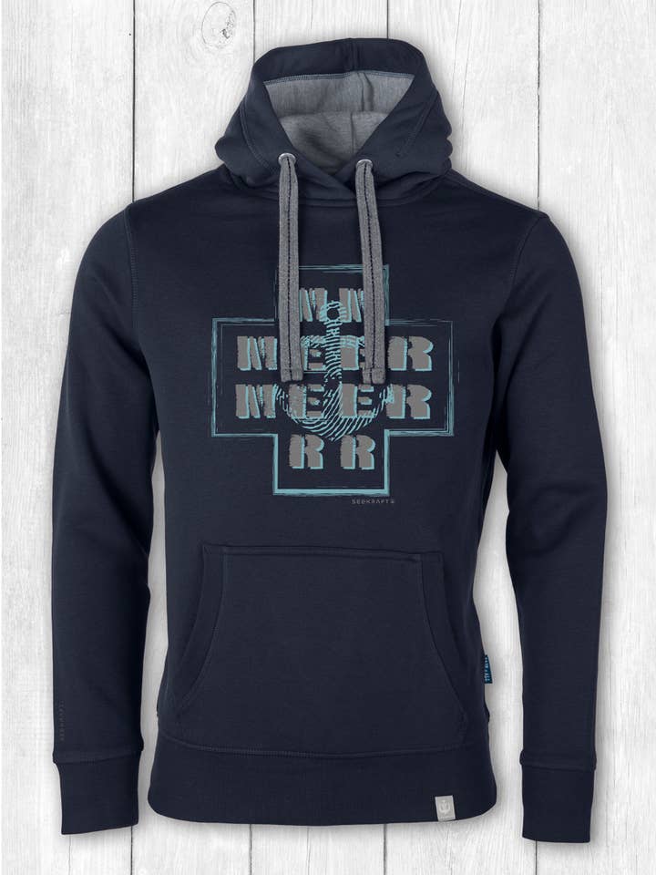 Alex unisex-huvtröja ”SEA” — MARINBLÅ för wholesale av SEEKRAFT