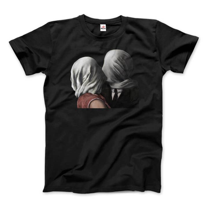 Art-O-Rama Shop - Wholesale T-Shirt (Graphic) - Unisex - Rene Magritte The Lovers II (1928) Artwork T-Shirt