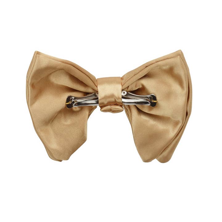 Project 6 NY Kids - Wholesale Hair Bow - Kids - Avant Garde Bowtie - Gold Satin