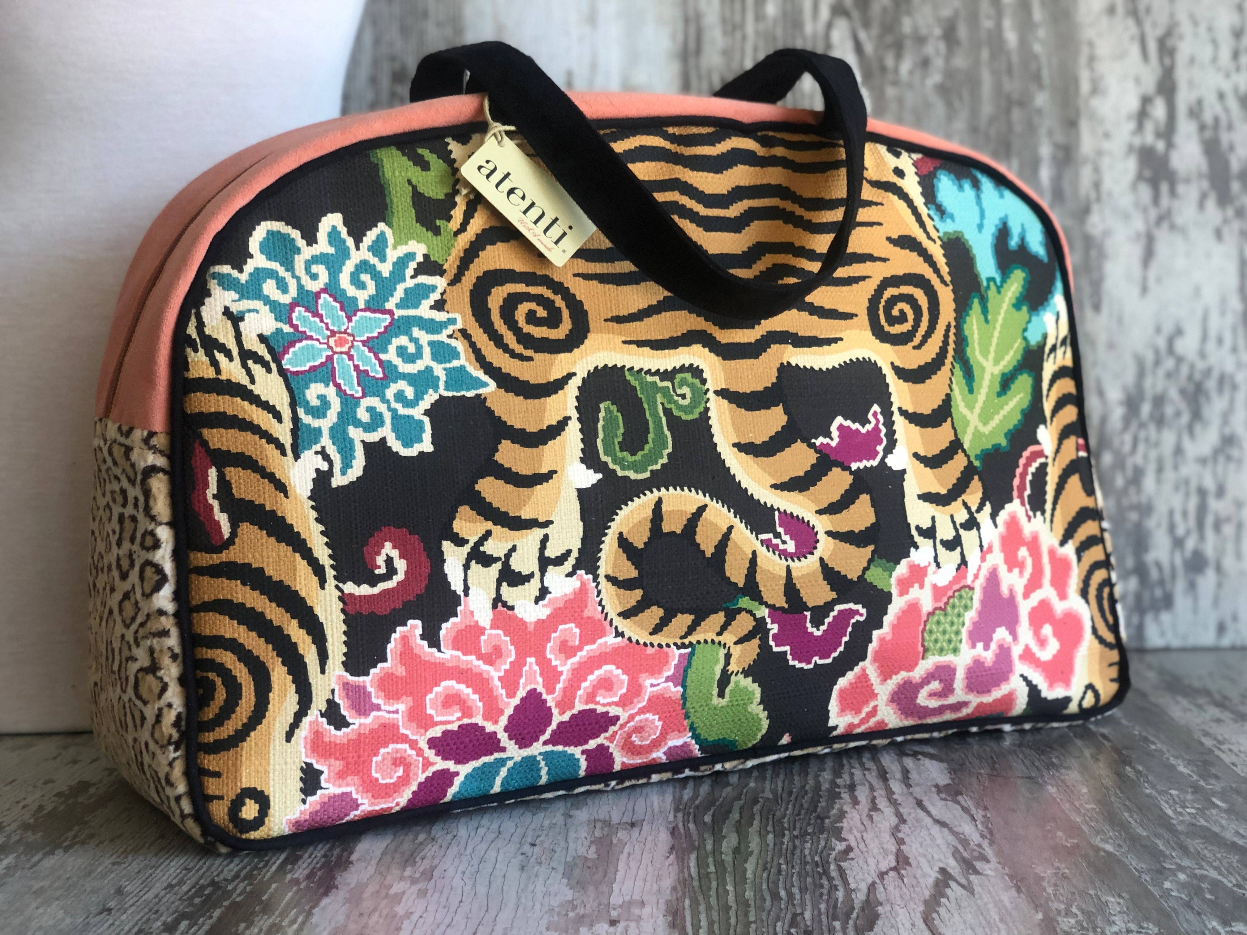 Atenti - Venta al por mayor Bolsa de viaje - Mujer - Le Tigre Overnighter-Atenti USA hecho a mano, bolso de fin de semana, bolsa de viaje3