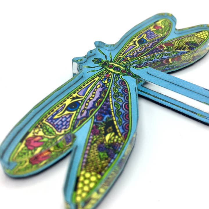 Dragonfly Magnets, Keychains and Pins for wholesale by EarthArt International