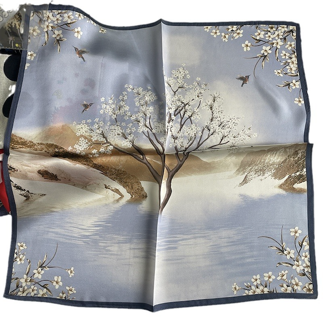 Pretty Persuasions – wholesale Scarf – Women's – S25062 100% Silk Square Scarf (21"x21")19