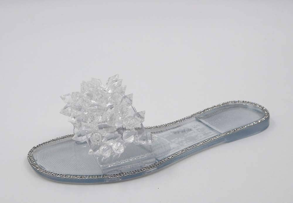 Mars Sky Shoes Wholesale - Wholesale Sandals - Women's - Bamboo BRIGHTER-14 Women Clear Studded Jelly Flat Sandals-18 Pairs Pack-12.95/Pair1