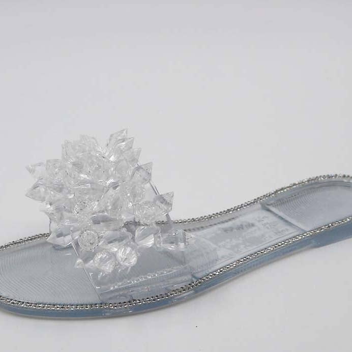 Mars Sky Shoes Wholesale - Wholesale Sandals - Women's - Bamboo BRIGHTER-14 Women Clear Studded Jelly Flat Sandals-18 Pairs Pack-12.95/Pair1