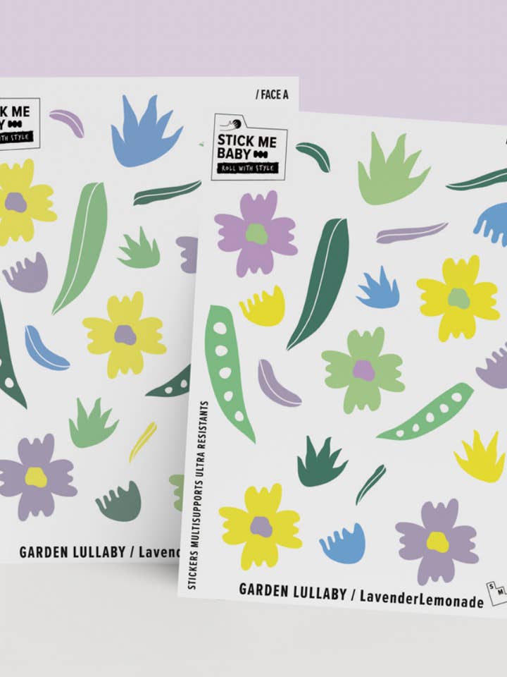 Resistant sticker kit SECRET GARDEN for wholesale by Stick Me Baby
