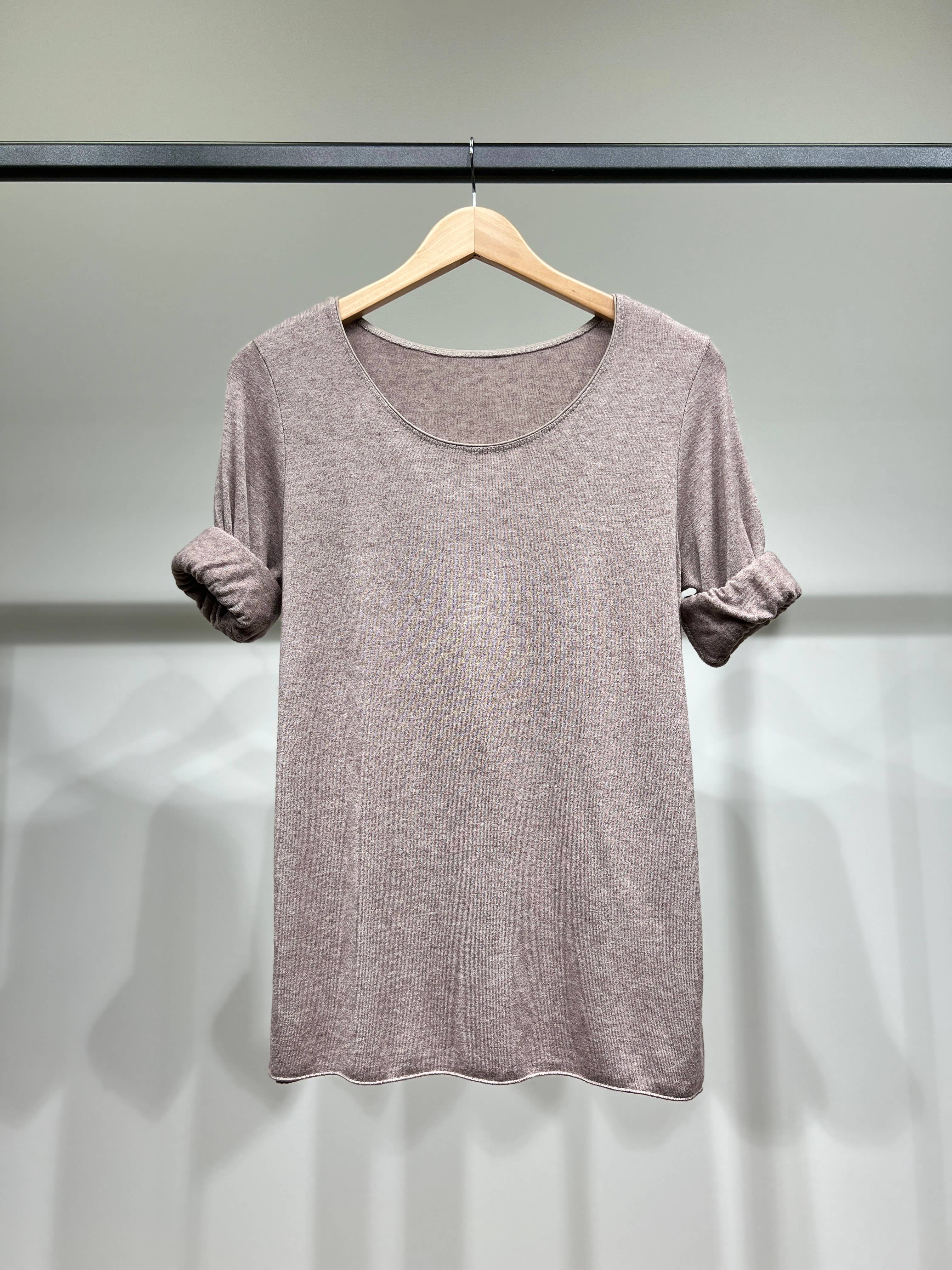 L'Emotion - Wholesale T-Shirt - Women's - Long Sleeve Round Neck T-Shirt 30% Wool 30% Angora28