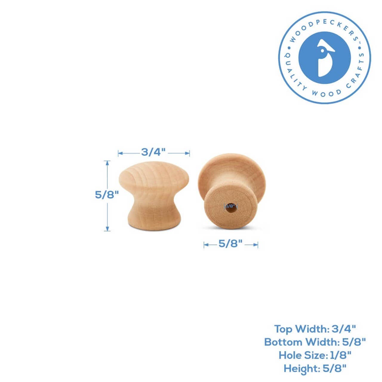 Woodpeckers Crafts - Wholesale DIY Craft Kit - Wooden End Grain Knobs7