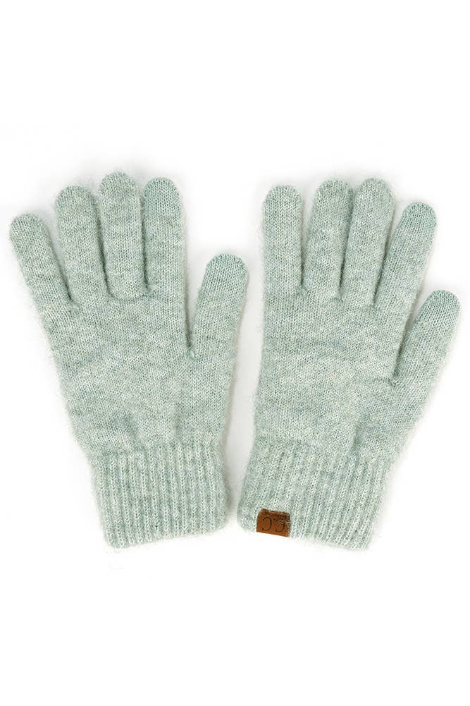 Hana - Wholesale Gloves - Women's - C.C Heather Knit Plain Gloves7
