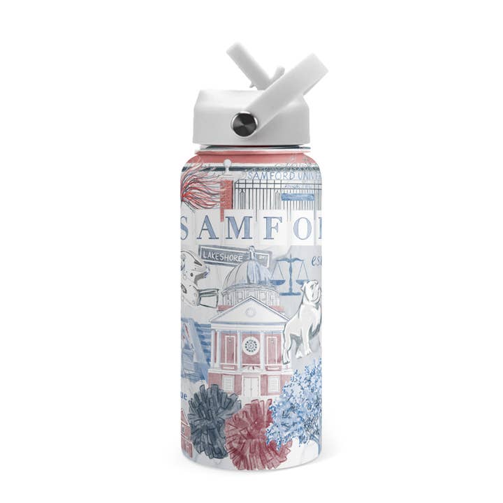 Samford University 32 oz isolerad vattenflaska för wholesale av Gracefully Made Art