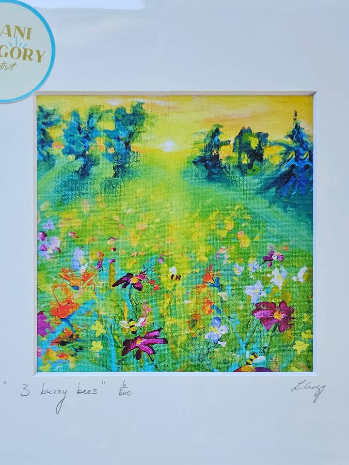 Edición Limitada "3 abejas zumbonas" para venta al por mayor de Lani Gregory - Art
