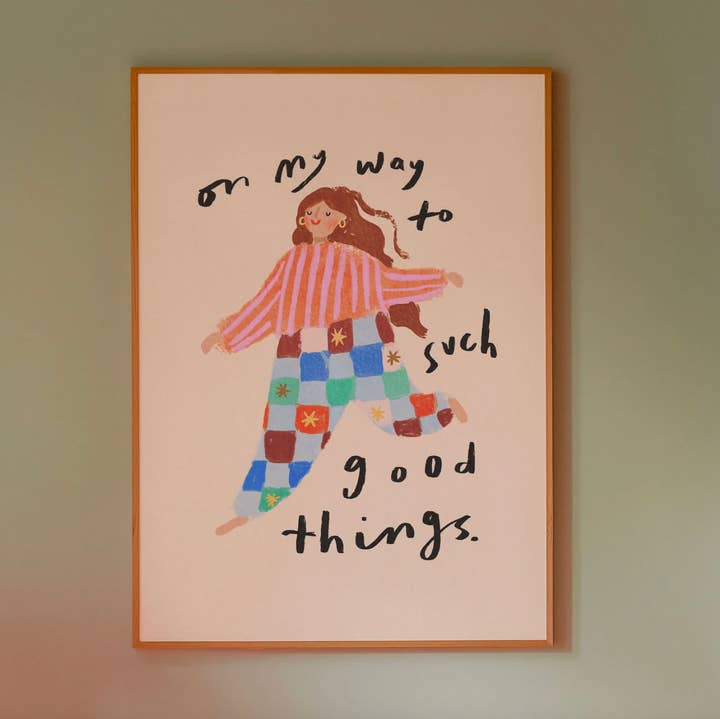 Martha Ratcliff Illustration - Wholesale Art Print - ON MY WAY TO SUCH GOOD THINGS PRINT 0