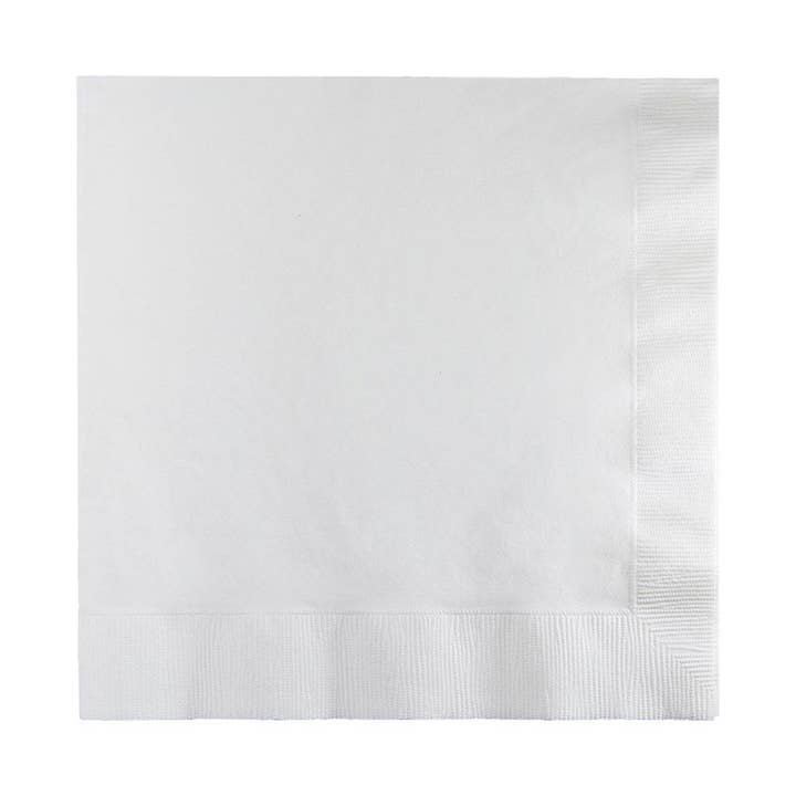 Tovaglioli da pranzo a 2 veli bianchi, confezione da 600 per la vendita all'ingrosso da parte di KT Supply