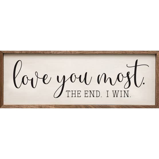 Love You Most White for wholesale by Kendrick Home