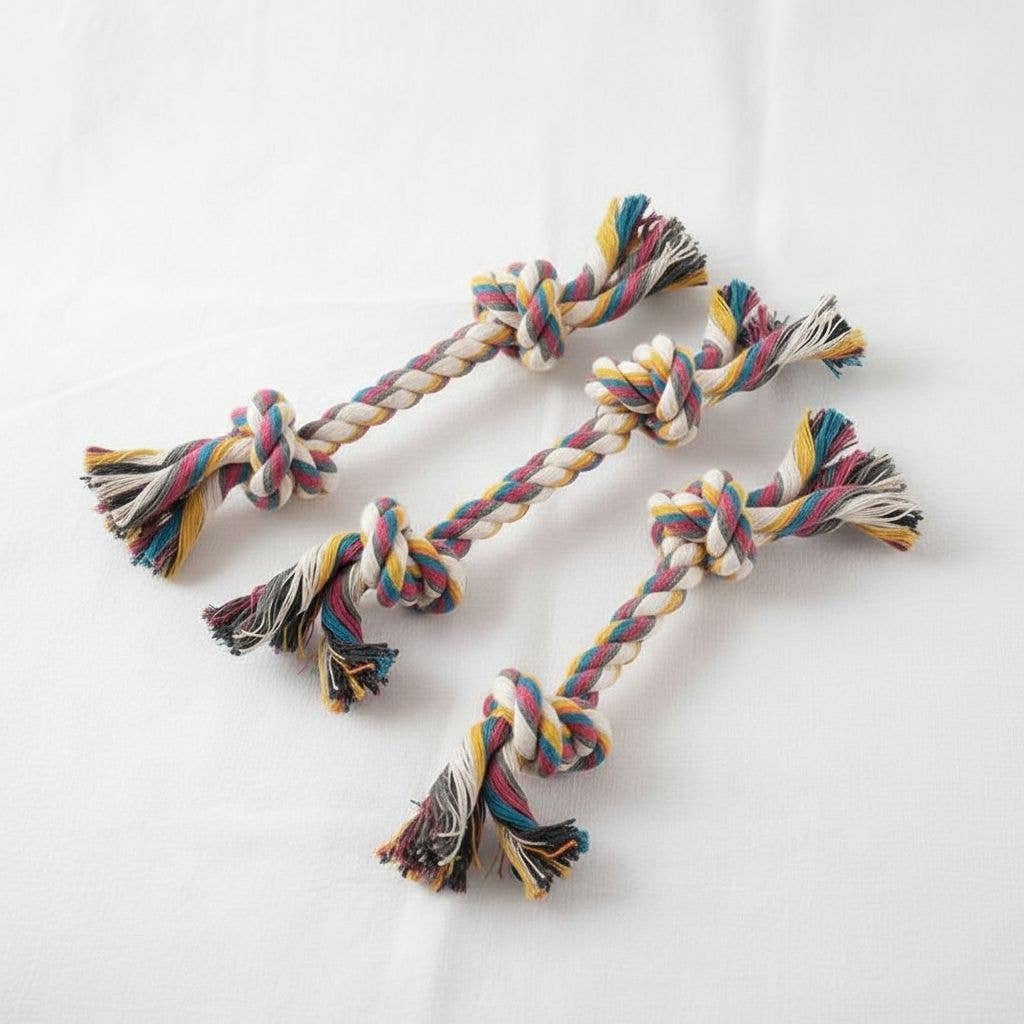 kapeit – Großhandel Haustierspielzeug – Katze & Hund – Haltbares Knoten-Seil-Kauspielzeug für kleine Hunde3