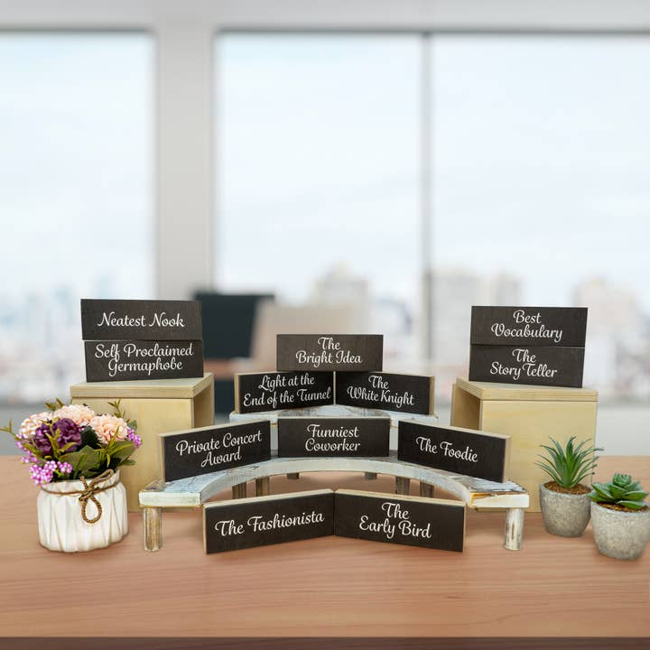 JennyGems – wholesale Desk/tabletop sign – Employee Recognition Gifts, Funny Superlatives2