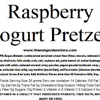 The Nut Garden, Sweetables, Utah Truffles - Wholesale Pretzels - Pretzels, Raspberry Yogurt (12 oz)