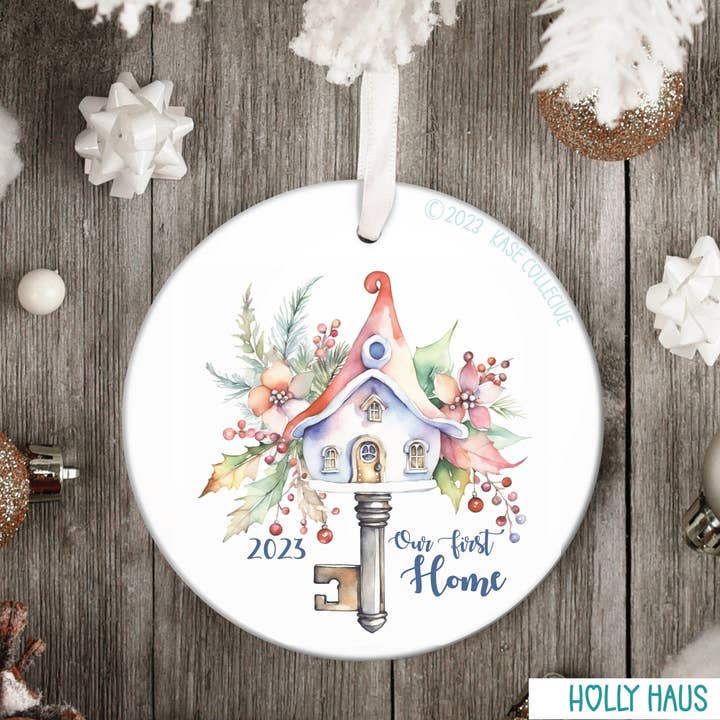 New Home Christmas Tree Ornament for wholesale by Wyndom Haus