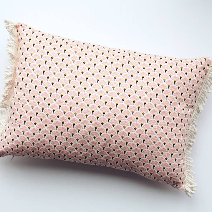 Homesite - Wholesale Lumbar Pillow - Art Deco Lumbar Throw Pillow, 2 Sizes, Pink1