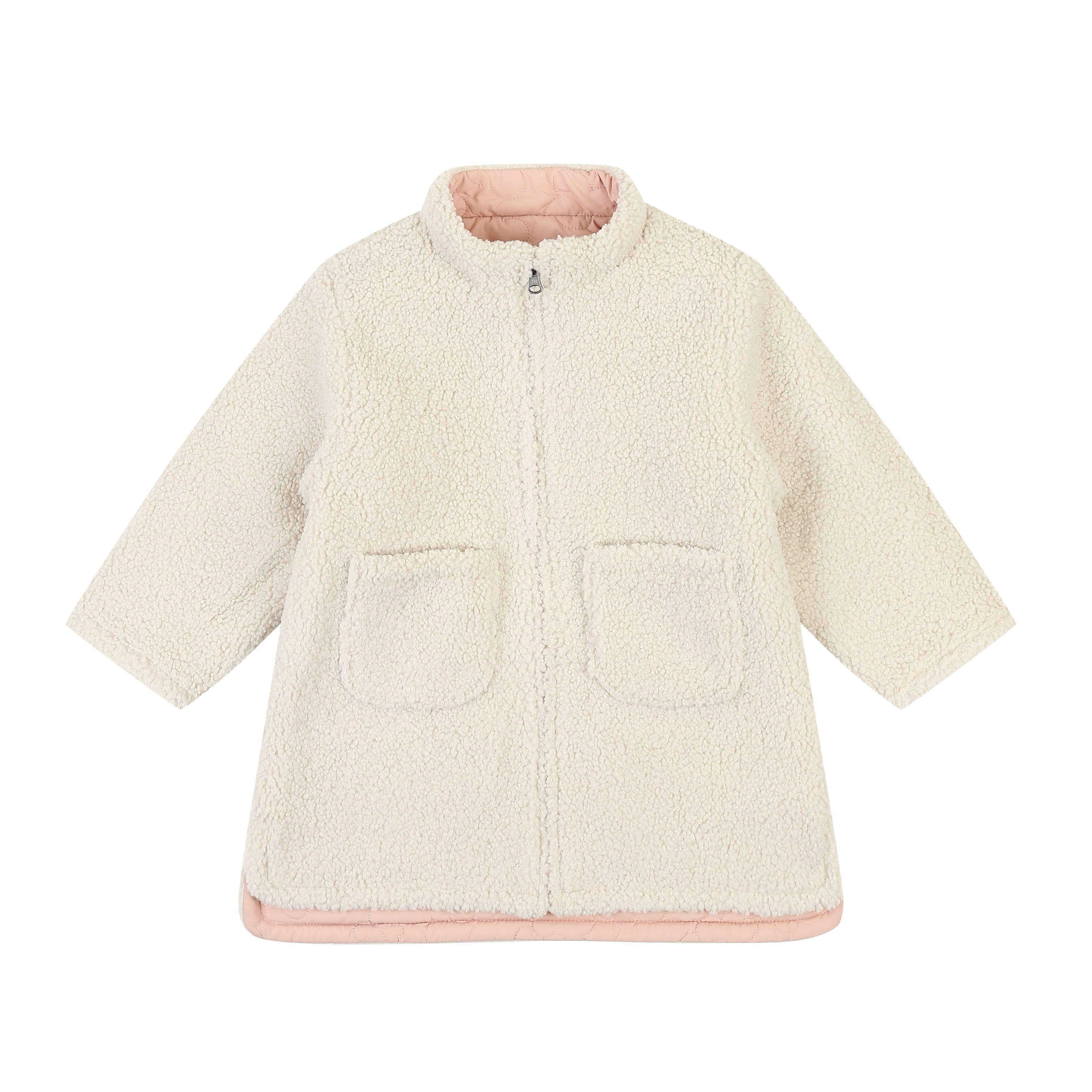 ToTo Heros - Wholesale Puffer Jacket - Kids - Quilt & Teddy Reversible Long Jacket10