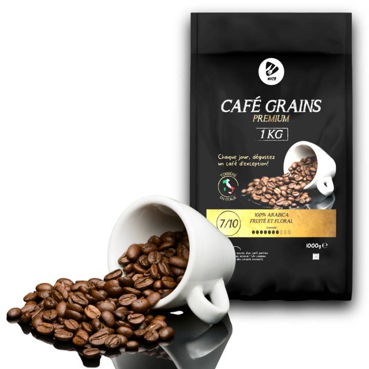 Café grain Premium 100% Pur Arabica Médaille d'Or 2021 (1kg) pour la vente par GROUPE NICO