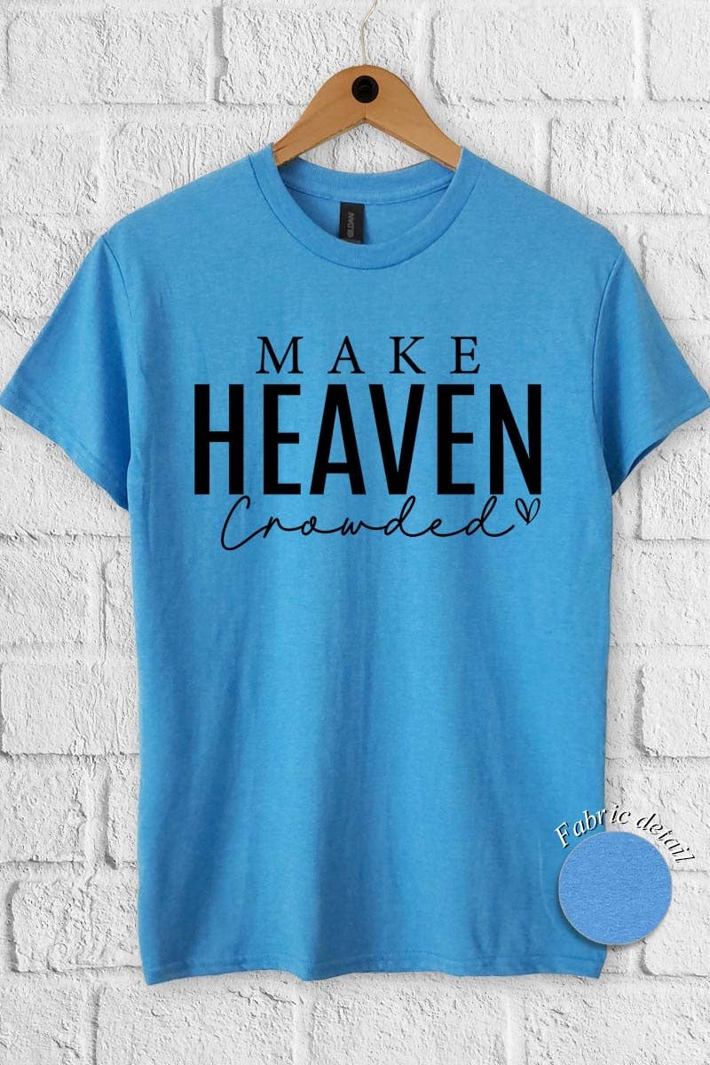COLORBEAR - Wholesale T-Shirt (Graphic) - Women's - Make Heaven Crowded Graphic Heavy Cotton Tee4