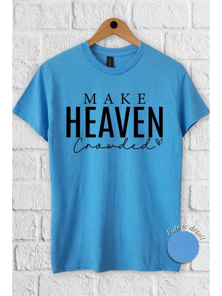 COLORBEAR - Wholesale T-Shirt (Graphic) - Women's - Make Heaven Crowded Graphic Heavy Cotton Tee4