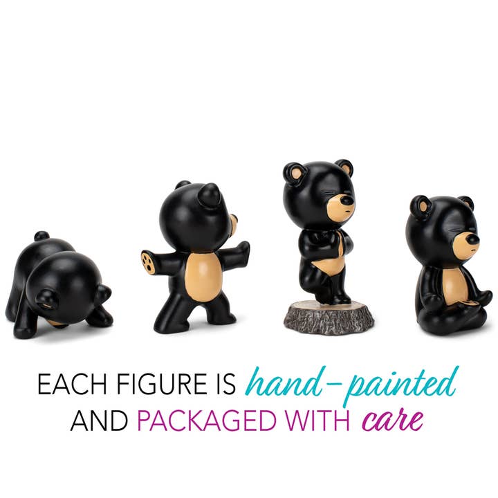EAST AVENUE - Wholesale Decorative Figurine - Figurine 4-Pc Set Bear Yoga Poses