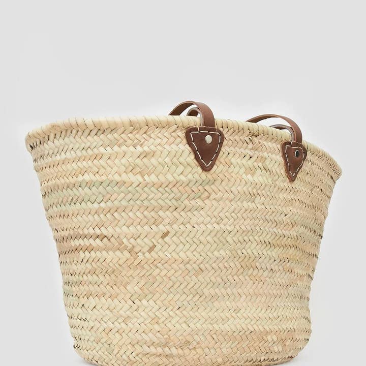 High crafty – wholesale Beach bag – Handmade Moroccan Basket – French Market Basket with Double 3
