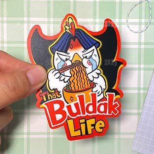 That Buldak Life - Hand Drawn Waterproof Vinyl Sticker for wholesale by NERDY PAPER CO.