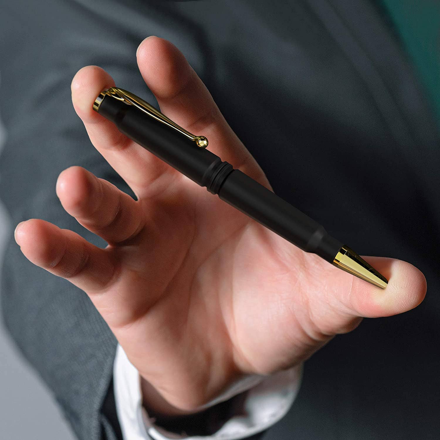 Old Southern Brass - Wholesale Pen - 308 Real Bullet Casing Refillable Twist Pen- Matte Black3