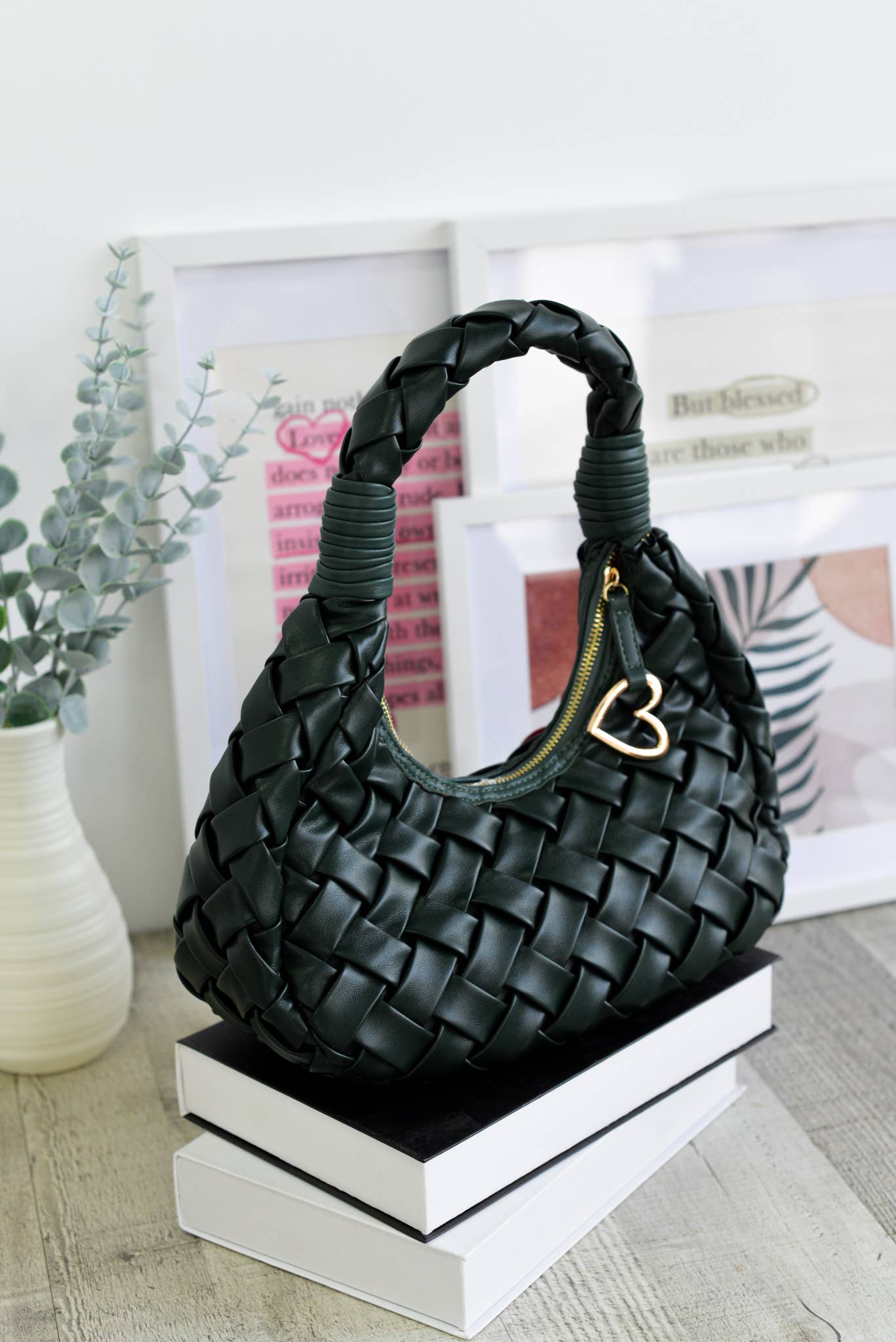 NOCO - Wholesale Shoulder Bag - Women's - Green Braided Gondola2