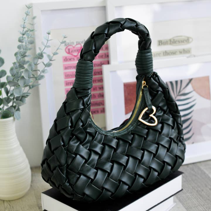 NOCO - Wholesale Shoulder Bag - Women's - Green Braided Gondola2