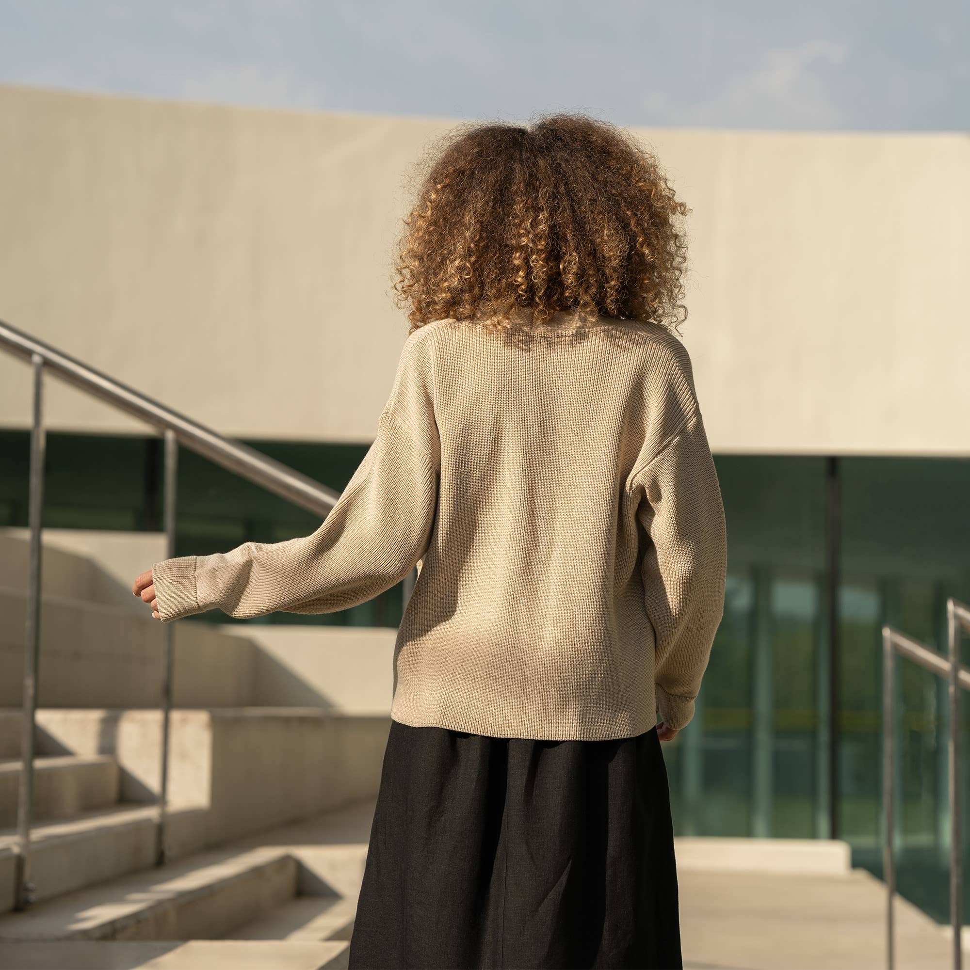 menique - Wholesale Cardigan - Women's - Women's Merino Wool Cardigan Hazel1