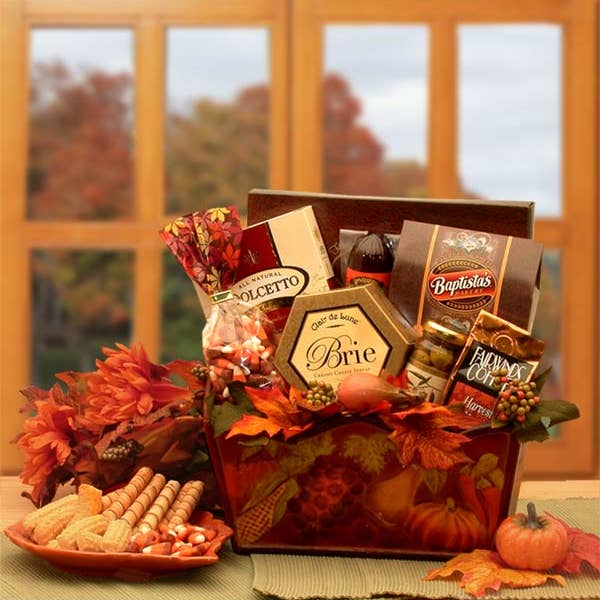 Gift Basket Drop Shipping - Wholesale Gift Bag Set/Pack - A Gourmet Fall Harvest Fall Gift Basket