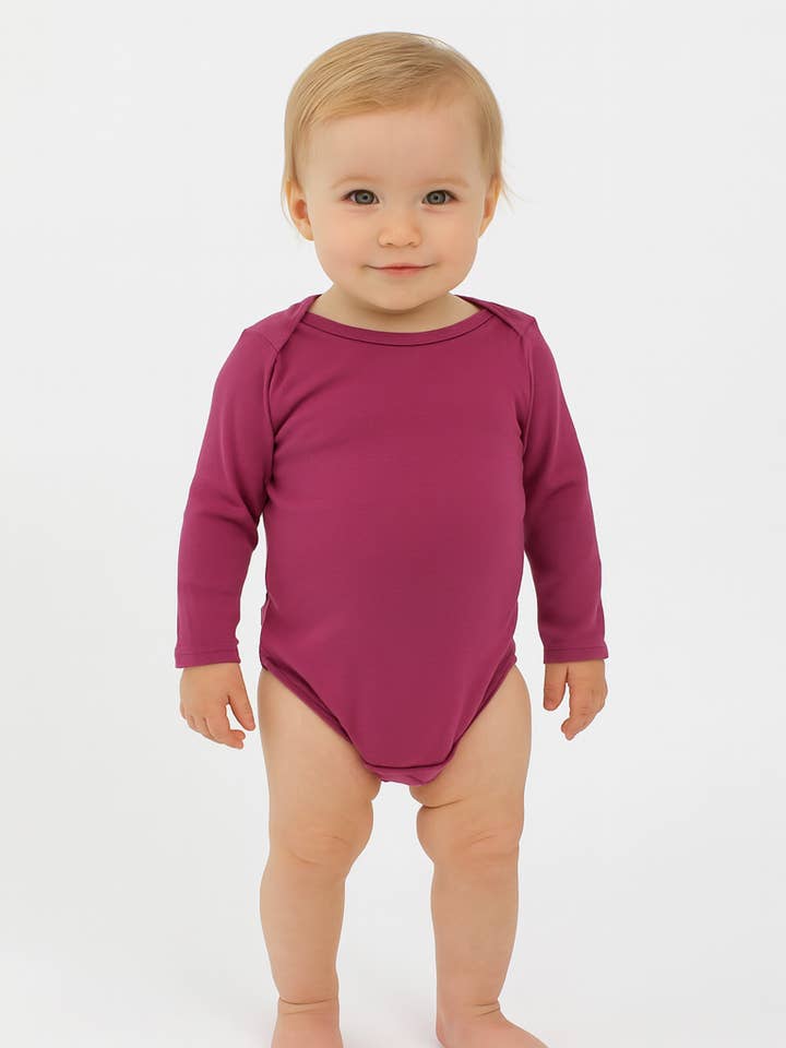 Berry Long Sleeve Onesie for wholesale by Mommy & Wren