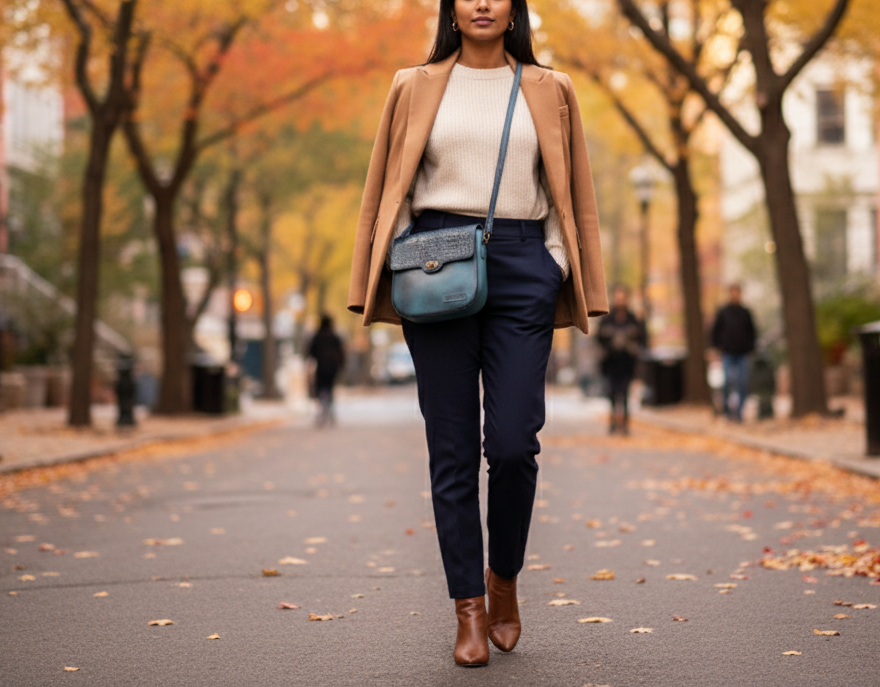 Alta Quero - Wholesale Crossbody Bag - Women's - Textured Leather Essentials Set– Wallets Crossbody BlueBlack2