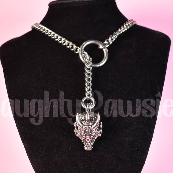 Catena a scorrimento Dragon Head Catena da 25 pollici per la vendita all'ingrosso da parte di Naughty Pawsies