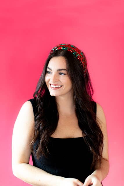 Golden Lily - Wholesale Fashion Headband - Women's - Christmas Bling Headband